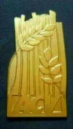 Verzilverde huldeplaket 1e klasse uitgereikt aan A.C.V., Postzegels en Munten, Penningen en Medailles, Verzenden, Overige materialen