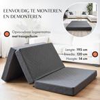 Folding guest bed + topper 120x200cm, Ophalen, Overige kleuren, Tweepersoons, Zo goed als nieuw