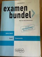examenbundel havo Economie 2021/2022, Drs. J.P.M. Blaas, Economie, Ophalen of Verzenden, HAVO