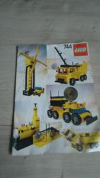 lego 744  instructie boek bouwboek, Kinderen en Baby's, Speelgoed | Duplo en Lego, Ophalen of Verzenden, Lego, Zo goed als nieuw
