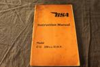 BSA C12 1955 motorcycle instruction manual 250cc OHV, Ophalen of Verzenden, Overige merken