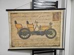 LEUK WANDKLEED MET OLDTIMER AUTO, Huis en Inrichting, Woonaccessoires | Wanddecoraties, Ophalen, Gebruikt