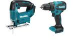 Makita Boor- en Schroefmachine + Decoupeerzaag, Doe-het-zelf en Verbouw, Gereedschap | Boormachines, Ophalen, Gebruikt, Variabele snelheid