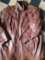 Leren jas mt xl, Ophalen, Gedragen, Maat 56/58 (XL), Bruin