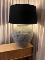 Landelijke stijl Tafellamp met Zwarte Kap, Ophalen, Gebruikt, 50 tot 75 cm, Landelijk