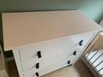 Hemnes ladekast in hoogglans wit, Ophalen, Gebruikt, 25 tot 50 cm, Minder dan 100 cm