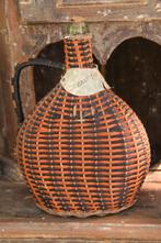 Antieke oude vintage mandfles fles mand Provence parfum, Ophalen