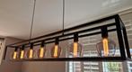 Mooie zwarte hanglamp inclusief 7dimbare rookglas lampen, Ophalen, Zo goed als nieuw, Metaal, Minder dan 50 cm