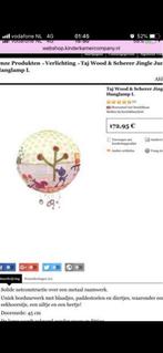 Taj Wood & Scherer hanglamp kinderkamer baby kamer, Ophalen of Verzenden, Zo goed als nieuw, Overige materialen, Minder dan 50 cm