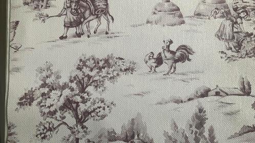 Toile de jouy vlies behang, Verzamelen, Foto's en Prenten, Zo goed als nieuw, 1980 tot heden, Ophalen of Verzenden
