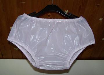 plastic broek kleur lila maat L beschikbaar voor biedingen