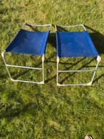 Crespo voetenbank, Caravans en Kamperen, Ophalen, Gebruikt, Campingstoel