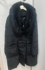 Zwarte Dames winterjas Discovering Maat 40/42 Bontkraag zgan, Zwart, Maat 42/44 (L), Ophalen of Verzenden, Zo goed als nieuw