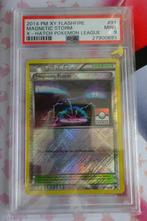 Pokemon Magnetic Storm XY Flashfire Promo League PSA 9, Ophalen of Verzenden, Zo goed als nieuw, Losse kaart, Foil