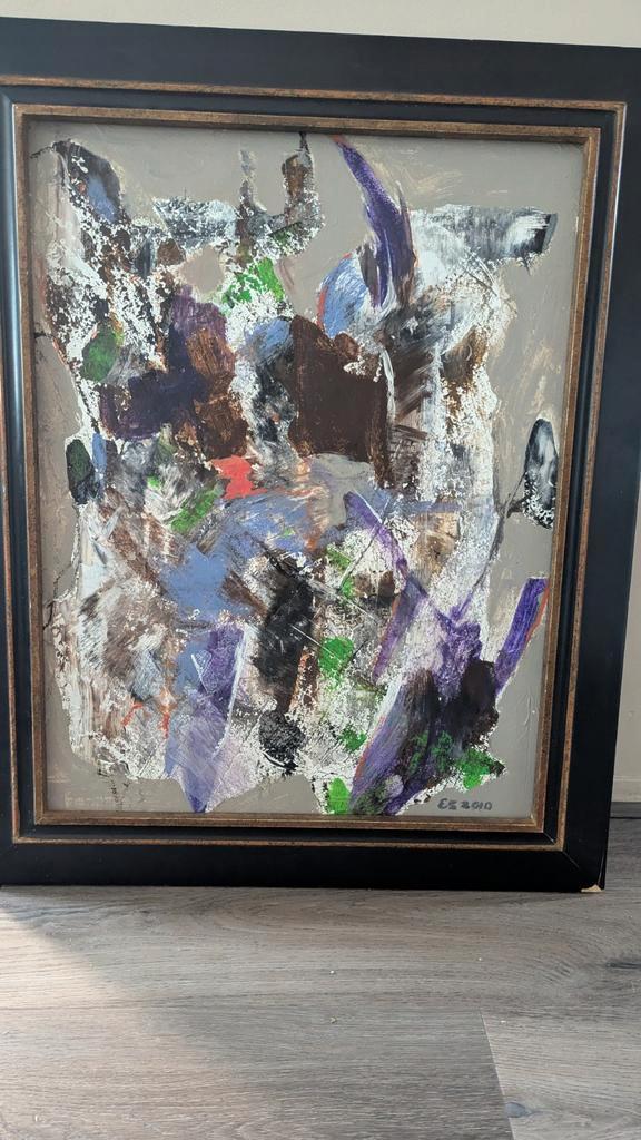 Abstract schilderij, Antiek en Kunst, Kunst | Schilderijen | Abstract, Ophalen of Verzenden