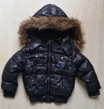 Vinrose winterjas met afneembaar nep bontkraag - Maat 92 beschikbaar voor biedingen