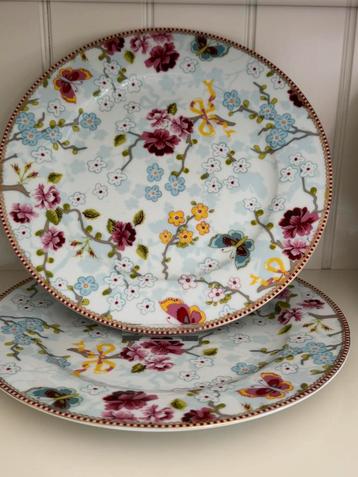 Pip Studio servies wit 4 Diner borden Chinese Rose/Blossom beschikbaar voor biedingen