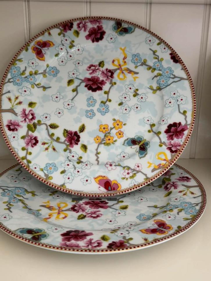 Pip Studio servies wit 4 Diner borden Chinese Rose/Blossom, Huis en Inrichting, Keuken | Servies, Overige typen, Overige stijlen