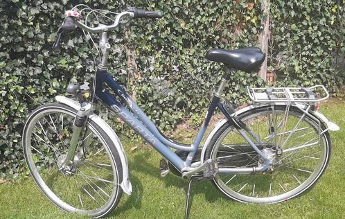 Blauw/zilver kleurige Sparta dames fiets, frame 50cm, Fietsen en Brommers, Fietsen | Dames | Damesfietsen, Gebruikt, Sparta, Versnellingen