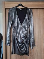 Zilver metallic feestjurkje maat S kerstjurk, Kleding | Dames, H&M, Ophalen of Verzenden, Zo goed als nieuw, Maat 36 (S)