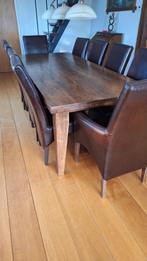 Eettafel met stoelen, 200 cm of meer, 50 tot 100 cm, Gebruikt, Rechthoekig
