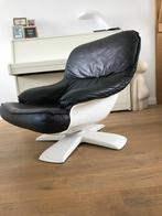 Fauteuil stoel space age vintage lounge easy chair, Leer, Ophalen