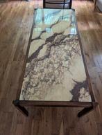 Luxe vintage salontafel  jaren '60 echt marmer 160 cm, Huis en Inrichting, Tafels | Salontafels, Ophalen, Rechthoekig