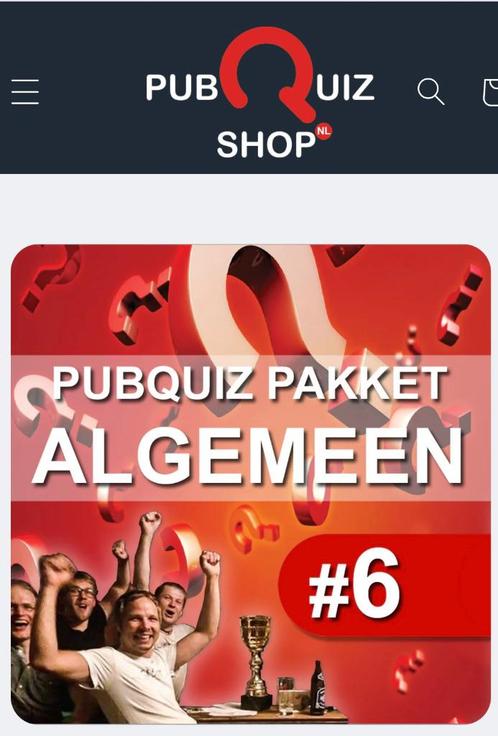 Pubquiz incl powerpoint, Hobby en Vrije tijd, Gezelschapsspellen | Overige, Nieuw, Drie of vier spelers, Vijf spelers of meer
