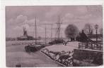 Groningen-Reitdiep 1905met Molen, Verzenden, Voor 1920, Gelopen, Groningen