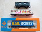 H0#462 ~ Roco 3x goederenwagon, 4318, 2326J., Gebruikt, Gelijkstroom, Wagon, Ophalen of Verzenden