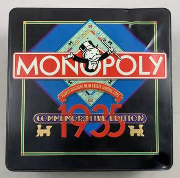 Monopoly edition 1985 in blik spel compleet vintage beschikbaar voor biedingen