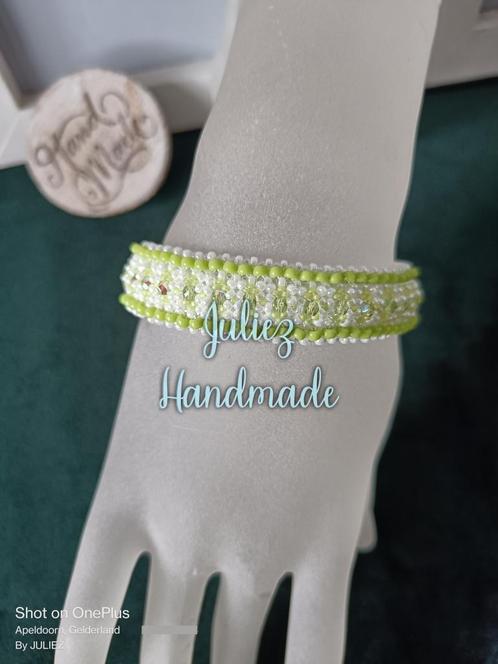 Opruiming Miyuki kralen limegroene armband Juliez Handmade, Sieraden, Tassen en Uiterlijk, Armbanden, Nieuw, Overige materialen