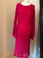 LaDress jurk maat L - roze/rood kant, Maat 42/44 (L), Cocktailjurk, Ophalen of Verzenden, Zo goed als nieuw