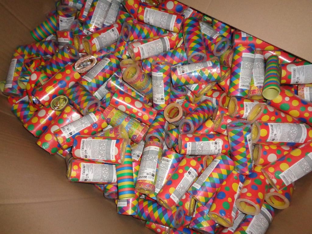 PARTIJ SERPENTINE DIKKE ROLLEN VLAMVERTRAGEND, Versiering, ., Nieuw, Ophalen of Verzenden