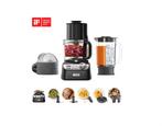 MultiPro XL Weigh+ zwart FDM72.990BK foodprocessor, Ophalen, Zo goed als nieuw, Vaatwasserbestendig, 3 snelheden of meer
