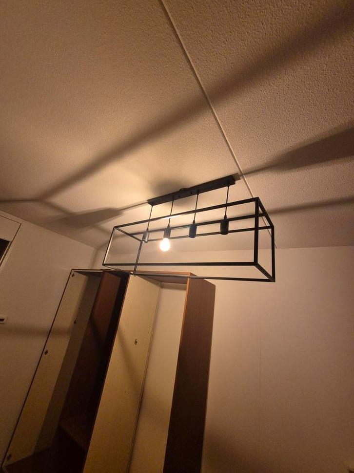 Industriële lamp, Huis en Inrichting, Lampen | Plafondlampen, Zo goed als nieuw, Kunststof, Metaal, Ophalen