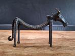vintage dhokra beeldje Indiase stier taurus l= 21cm, Ophalen of Verzenden, Brons