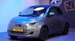 Fiat 500C La Prima 42 kWh NAVI KLEUR + CABRIODAK ELEKTRISCH, Gebruikt, 4 stoelen, 17 €/maand, Zilver of Grijs