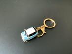 Mini Auto Sleutelhanger - Lichtblauw/Goud, Verzamelen, Sleutelhangers, Ophalen of Verzenden, Nieuw, Transport