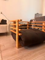 Futon bedframe met matras - Bruin, Huis en Inrichting, Gebruikt, 90 cm, Eenpersoons, Bruin