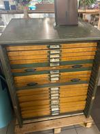 Vintage Letterbakkast met Lades, Ophalen