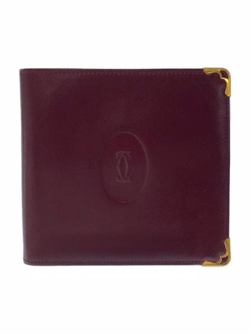 Cartier Vintage Card Holder – Wijnrood Lakleer, Als Nieuw, Sieraden, Tassen en Uiterlijk, Portemonnees, Zo goed als nieuw, Overige merken