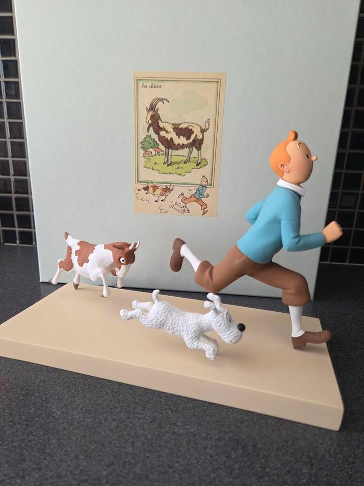 Kuifje met de Geit.. FARIBOLES 2015, oplage 500ex., Verzamelen, Stripfiguren, Zo goed als nieuw, Beeldje of Figuurtje, Kuifje