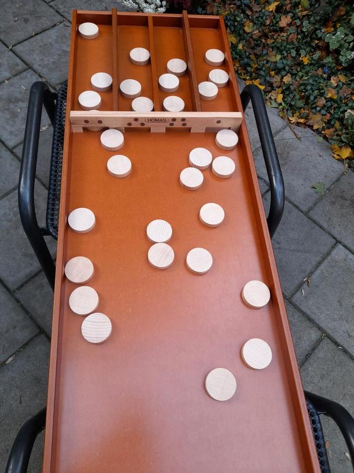 HOMAS Sjoelbak, Hobby en Vrije tijd, Gezelschapsspellen | Bordspellen, Zo goed als nieuw, Ophalen