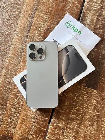 iPhone 16 PRO 128GB Natural/ MET BON en garantie! als nieuw! beschikbaar voor biedingen