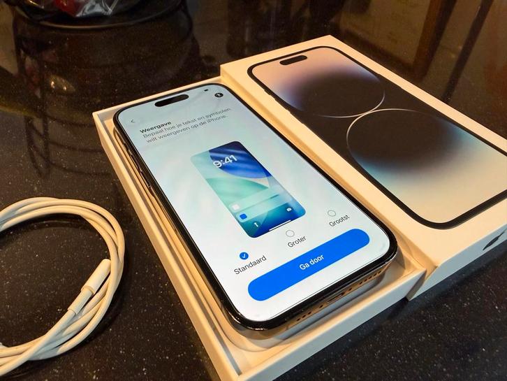 iPhone 14 Pro 128GB Space Black - 2 jaar oud, Telecommunicatie, Mobiele telefoons | Apple iPhone, Gebruikt, 128 GB, Zonder abonnement