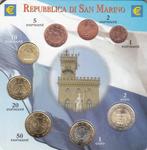 San Marino complete serie (8 munten) UNC in blister, Postzegels en Munten, Munten | Europa | Euromunten, Setje, San Marino, Overige waardes
