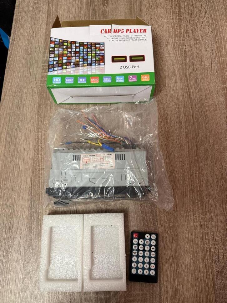 Essgoo 1 Din MP5 Speler Autoradio – 3.8" IPS Scherm, Auto diversen, Autoradio's, Gebruikt, Ophalen of Verzenden