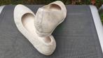 Gabor. Leren ballerina. Zilverkleur. Mt. 39,5 G., Beige, Gabor, Gedragen, Ballerina's