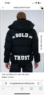 In GOLD we TRUST jas XS, Kleding | Heren, Jassen | Winter, Ophalen of Verzenden, Zo goed als nieuw, Maat 46 (S) of kleiner, Zwart